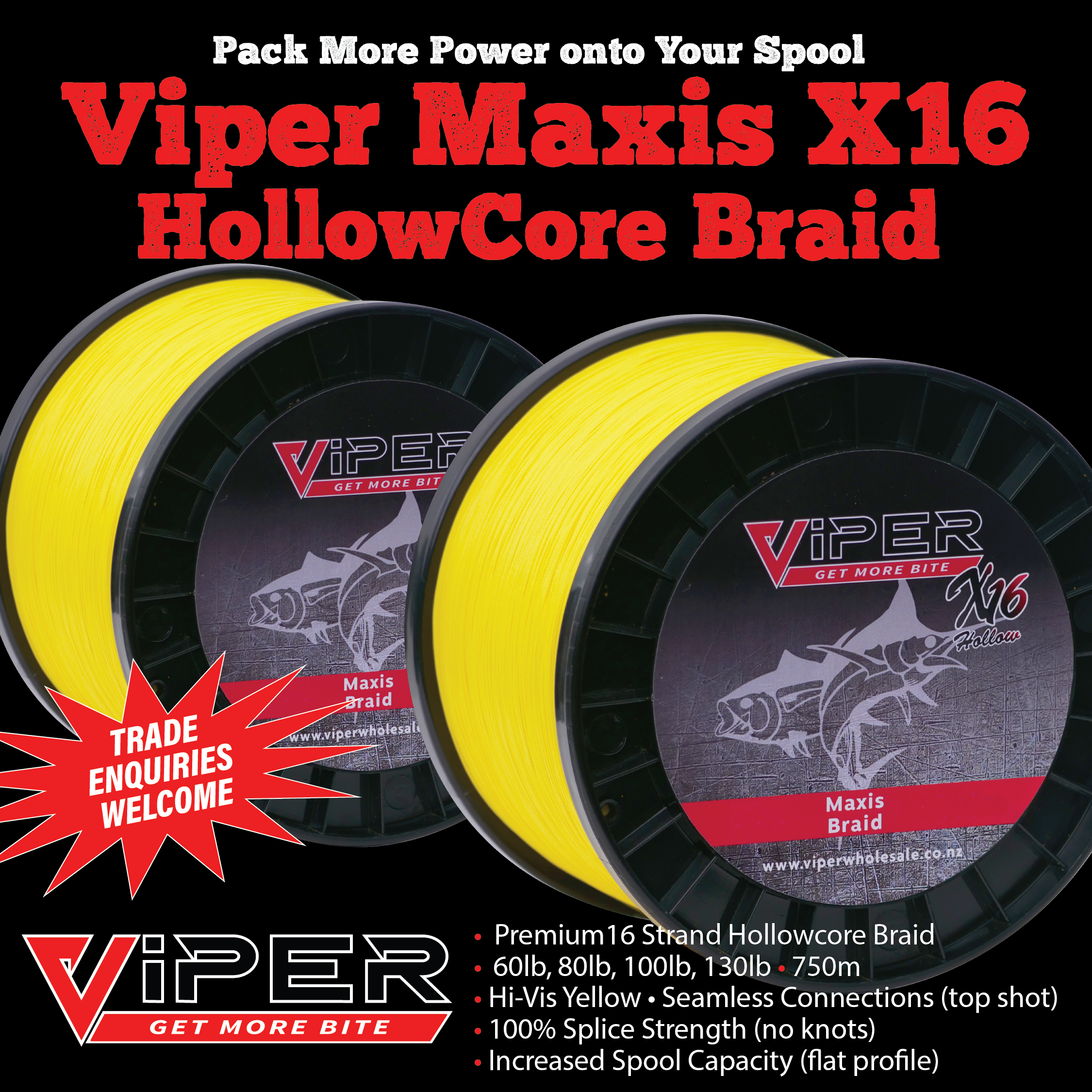 Viper - Maxis X16 Hollowcore Braid