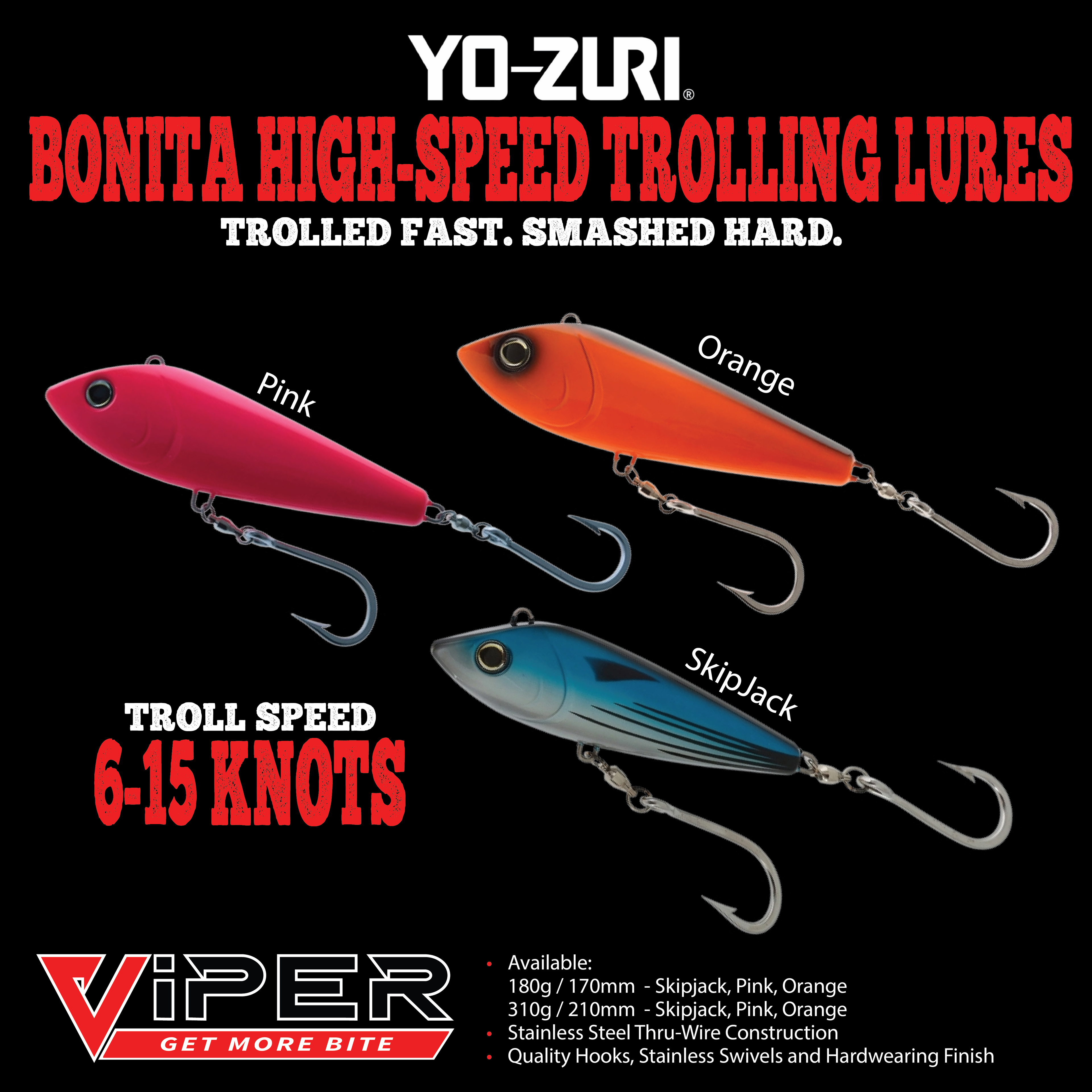 Yo-Zuri - Bonita High Speed Trolling Lures