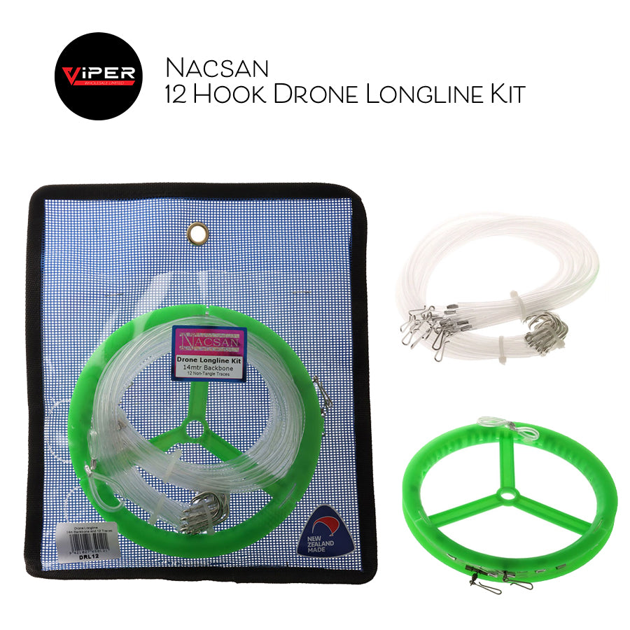 Nacsan - 12 Hook Drone Longline Kit