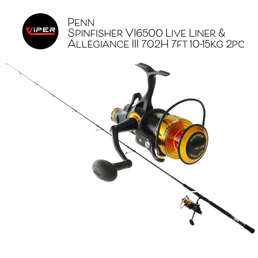 Penn - Spinfisher VI6500 Live Liner &  Allegiance III 702H Combo