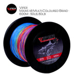 Viper - Maxis x8 Multi-Coloured Braid • 600m - 50lb, 80lb