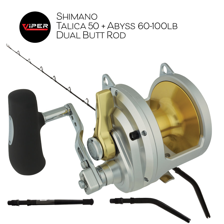 Shimano - Talica 50 + Abyss 60-100lb Dual Butt Rod
