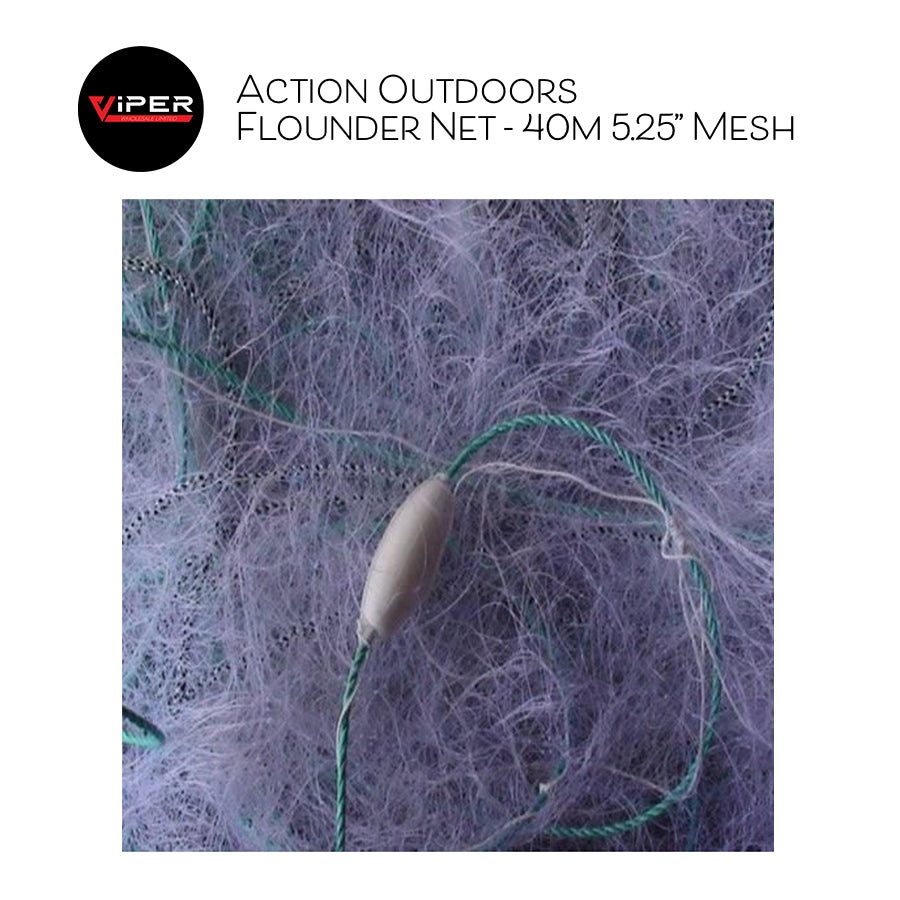 Action Outdoors - Flounder Net - 40m 5.25" Mesh