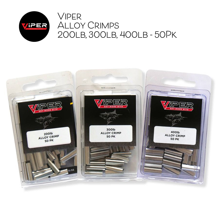 Viper - Alloy Crimps  • 200lb, 300lb, 400lb - 50pk