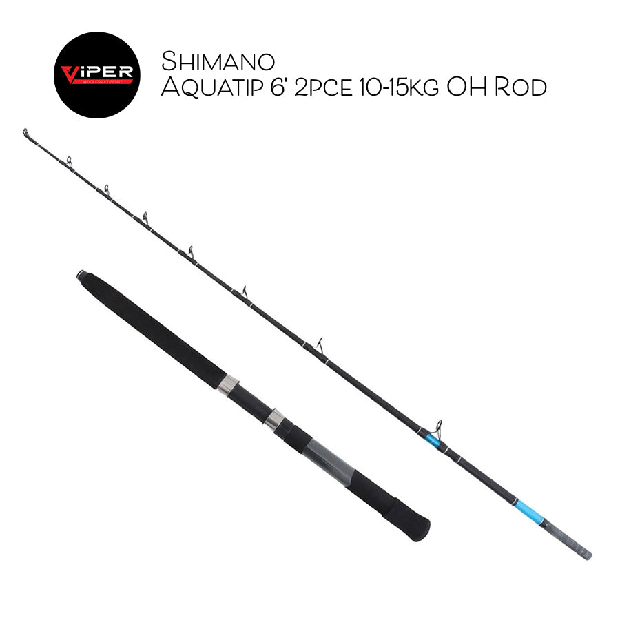 Shimano - Aquatip 6' 2pce 10-15kg OH Rod