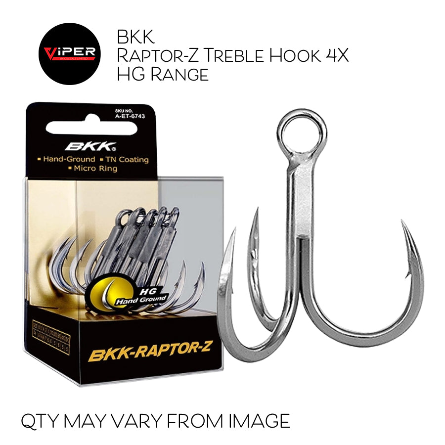 BKK - Raptor-Z Treble Hook 4X HG Range