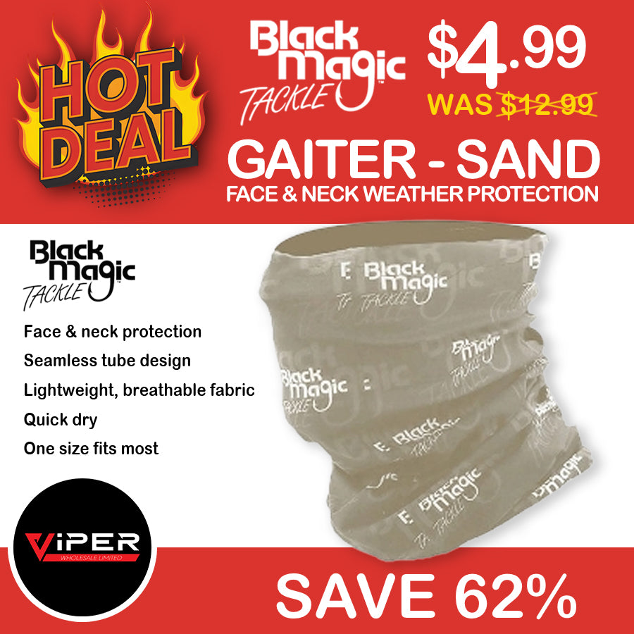 Black Magic Tackle - Gaiter (Sand) Face & Neck Weather Protection