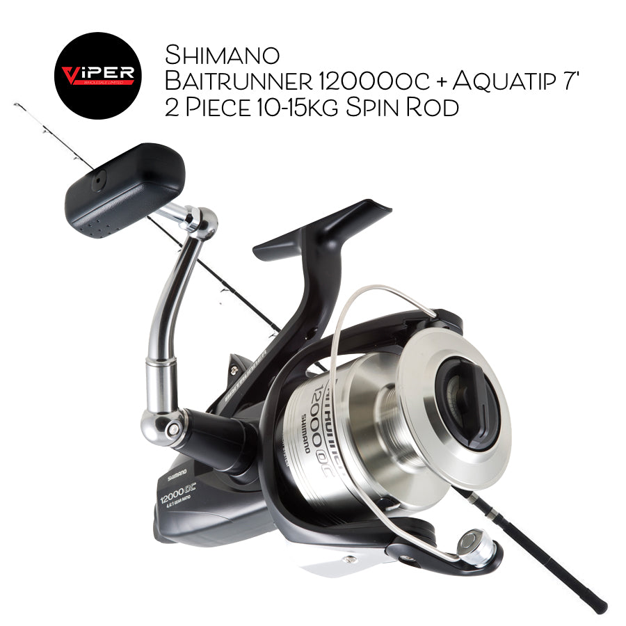 Shimano - Baitrunner 12000oc + Aquatip 7' 2 Piece 10-15kg Spin Rod