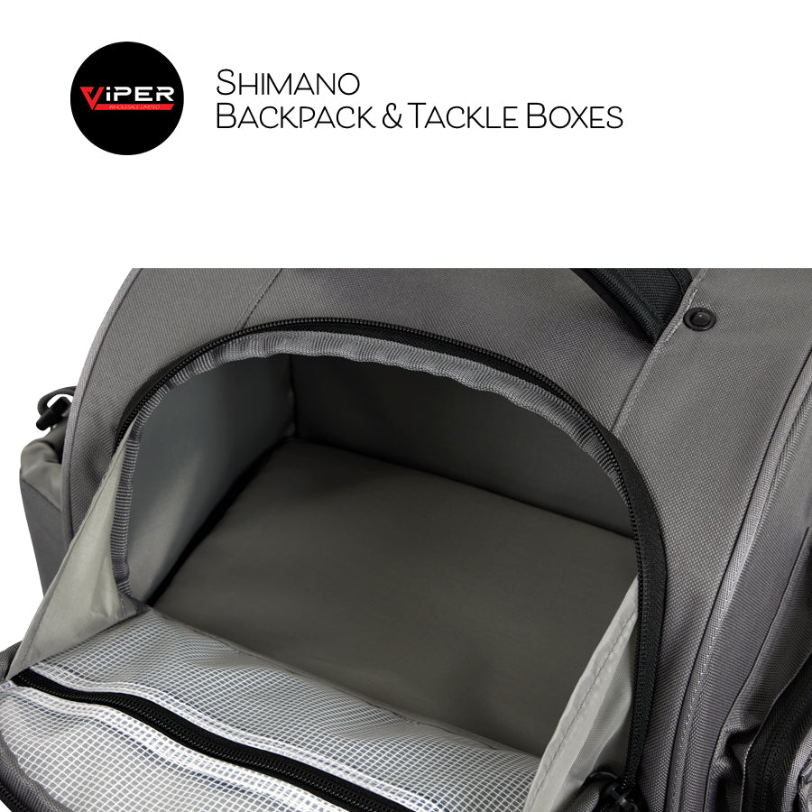 Shimano - Backpack Includes 4 Tackle Trays