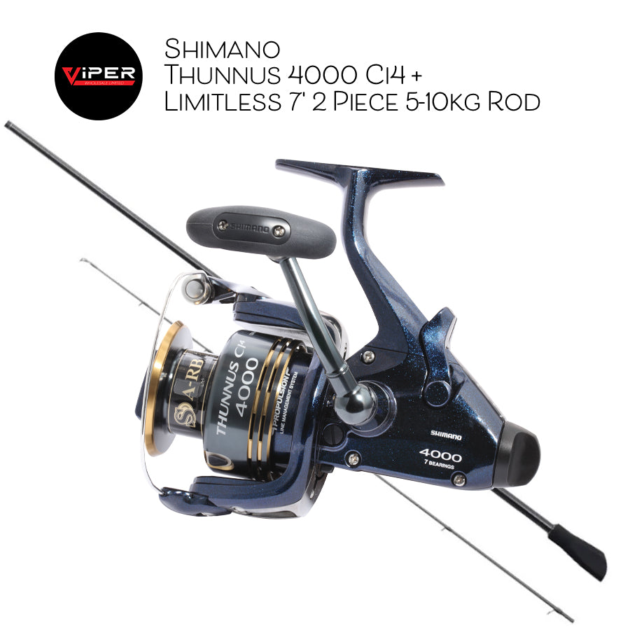 Shimano - Thunnus 4000 Ci4 + Limitless 7' 2 Piece 5-10kg Rod