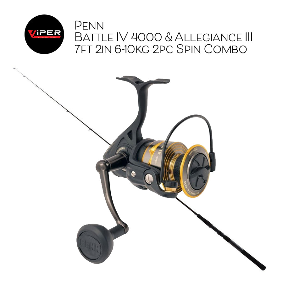 Penn - Battle IV 4000 & Allegiance III 7ft 2in 6-10kg 2pc Spin Combo