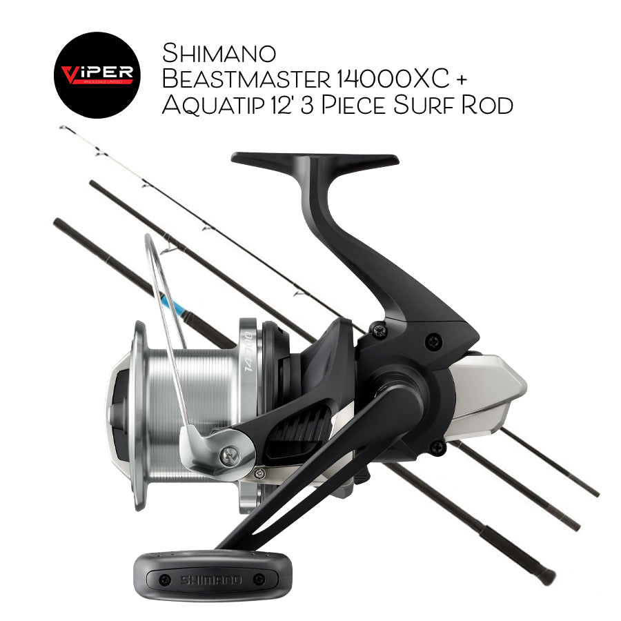Shimano - Beastmaster 14000XC + Shimano Aquatip 12' 3 Piece Surf Rod