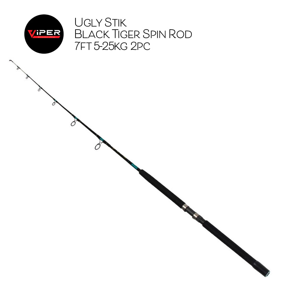 Ugly Stick - Black Tiger 7" 5-25kg 2Pce Boat Series (OH & Spin)