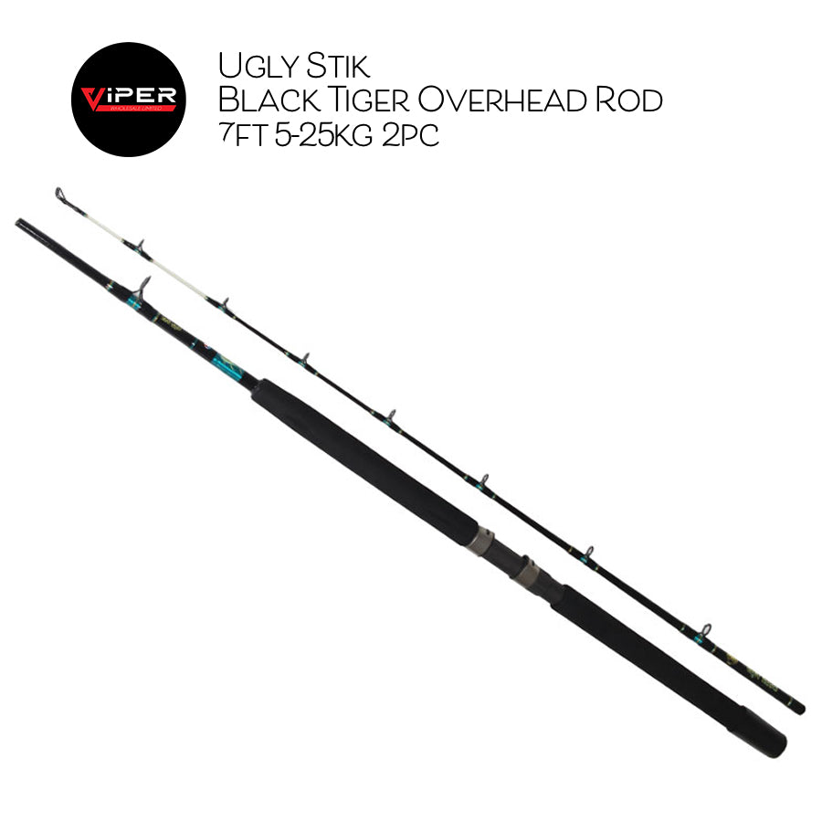 Ugly Stick - Black Tiger 7" 5-25kg 2Pce Boat Series (OH & Spin)