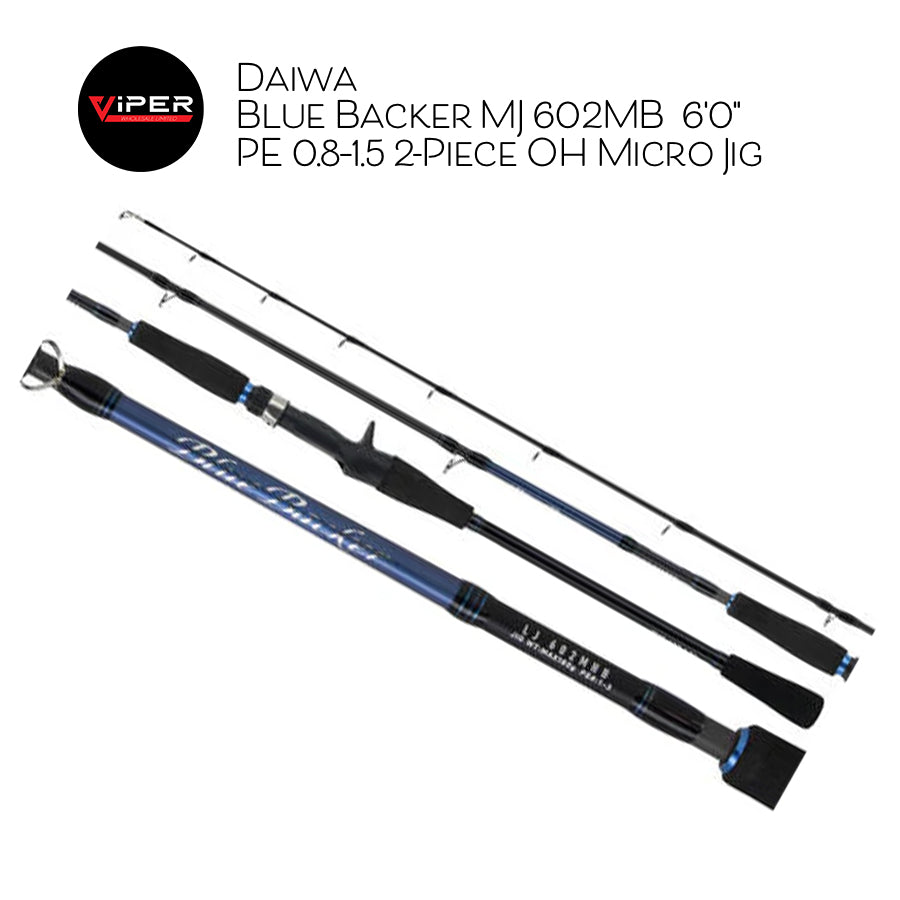 Daiwa - Blue Backer MJ 602MB  6'0" PE 0.8–1.5 2-Piece OH Micro Jig