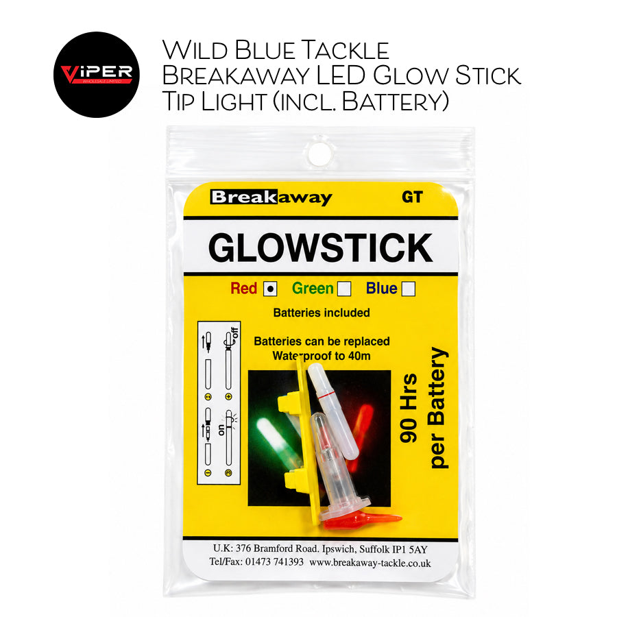 Wild Blue Tackle - Breakaway LED Glow Stick Tip Light (incl. Battery)