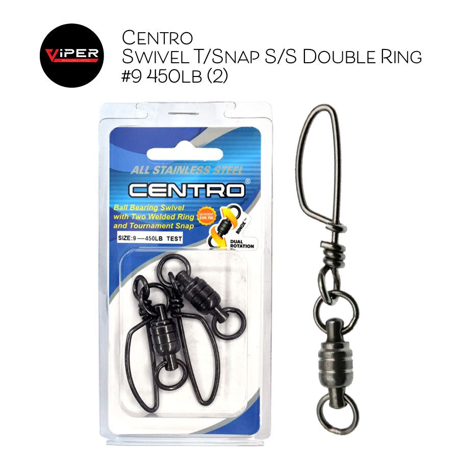Centro - Swivel T/Snap S/S Double Ring #9 450lb (2)