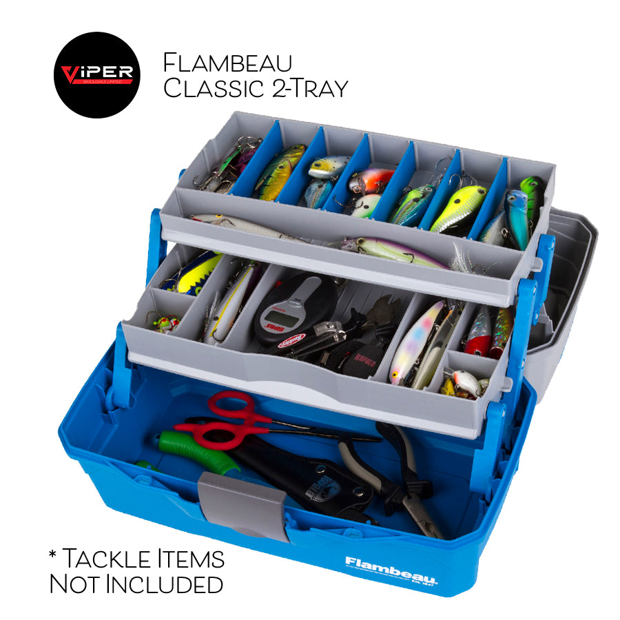 flambeau tackle box nz Maximizer pivoting swing trays instead of stacked cantilever trays open with single finger operation and eliminate the need to double the footprint and expand out linked trays in order to access one piece of tackle Flambeau Classic 2 Tray Tackle