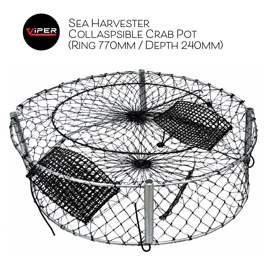 Sea Harvester - Collaspsible Crab Pot (Ring 770mm / Depth 240mm)