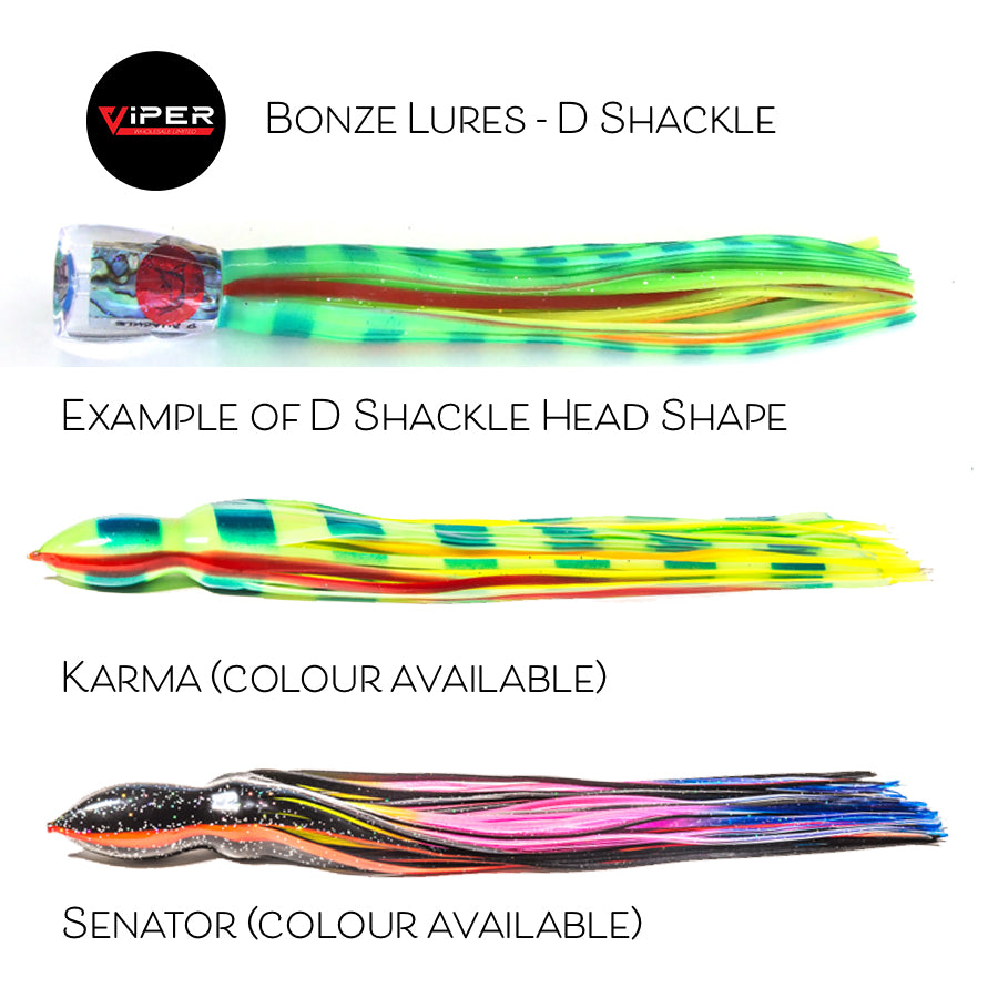 Bonze - D Shackle Game Lure Range (Light Tackle)