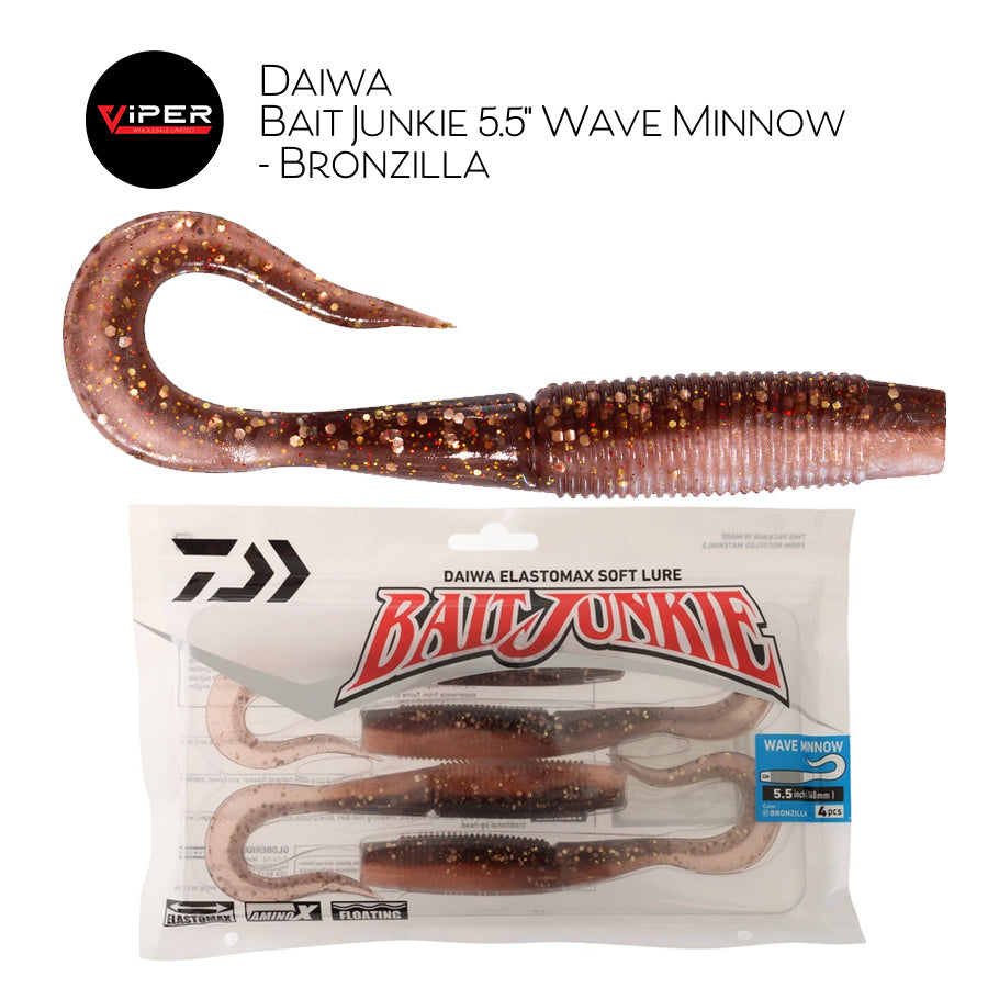 Daiwa - Bait Junkie 5.5" Wave Minnow - Bronzilla