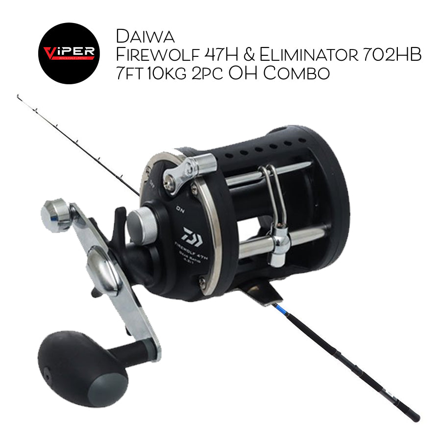 Daiwa - Firewolf 47H & Eliminator 702HB 7ft 10kg 2pc OH Combo