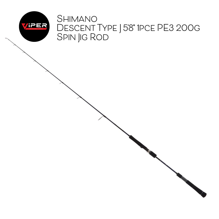 Shimano - Descent Type J 5'8" 1pce PE3 200g Spin Jig Rod