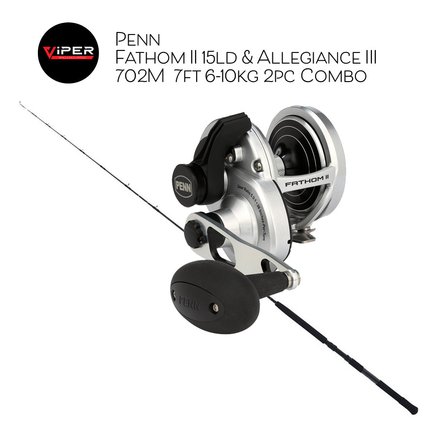 Penn - Fathom II 15ld & Allegiance III 702M  7ft 6-10kg 2pc Combo