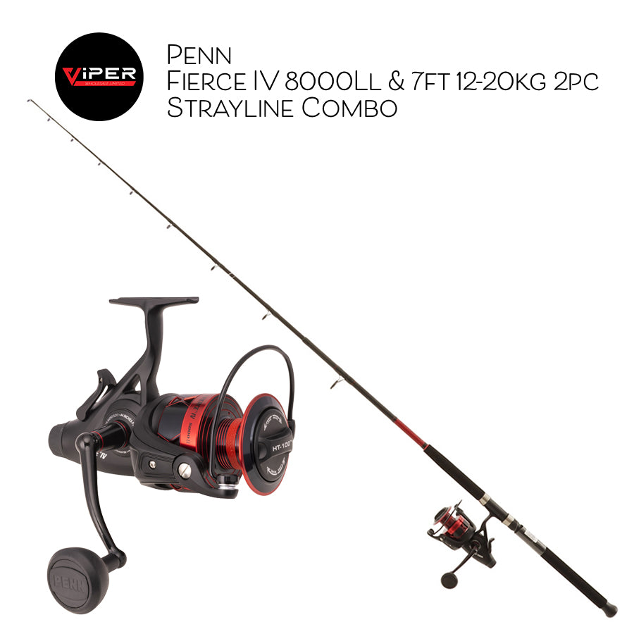 Penn - Fierce IV 8000Ll & 7ft 12-20kg 2pc Strayline Combo.