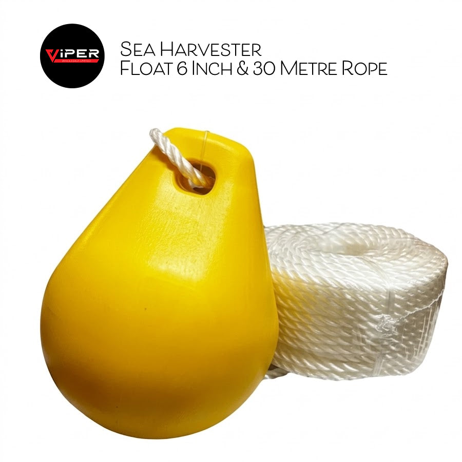 Sea Harvester - Float 6 Inch & 30 Metre Rope
