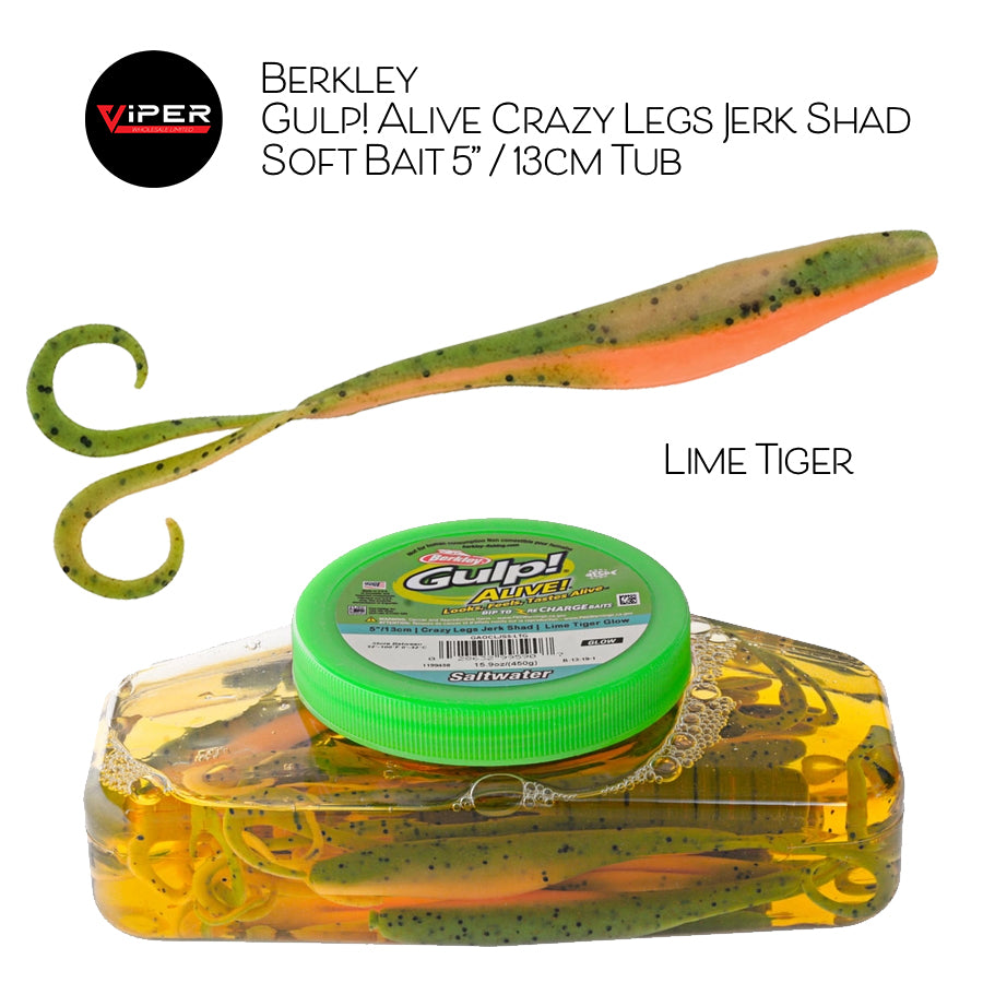 Berkley - Gulp! Alive Crazy Legs Jerk Shad 5”/13cm Tub