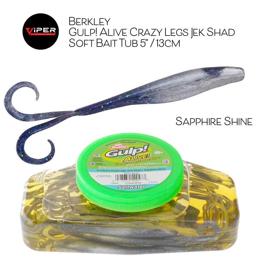 Berkley - Gulp! Alive Crazy Legs Jerk Shad 5”/13cm Tub