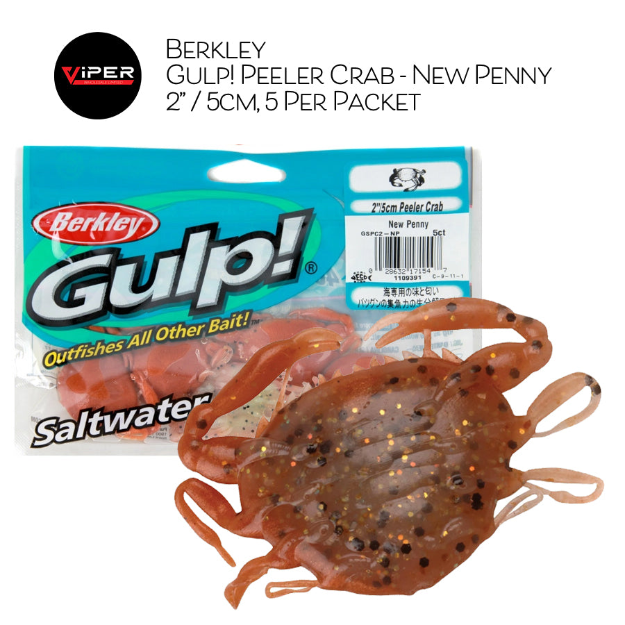 Berkley - Gulp! Saltwater Peeler Crab, 2" / 5cm, 5 Per Packet