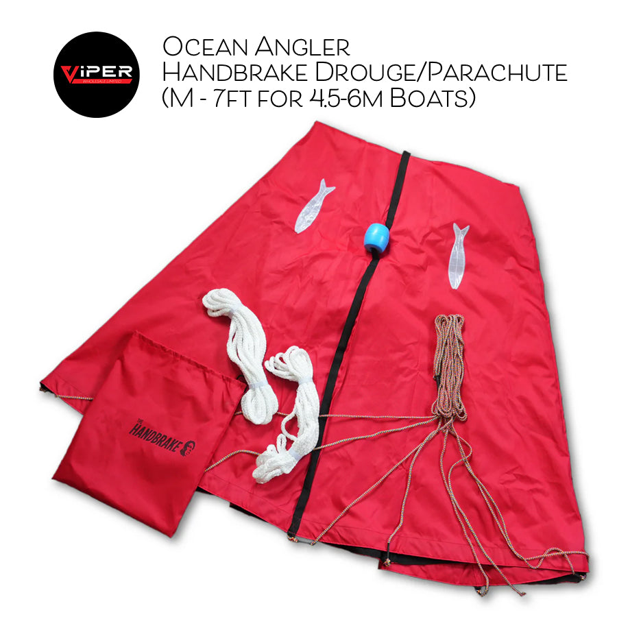 Ocean Angler - Handbrake Drouge/Parachute (M - 7ft for 4.5-6m Boats)