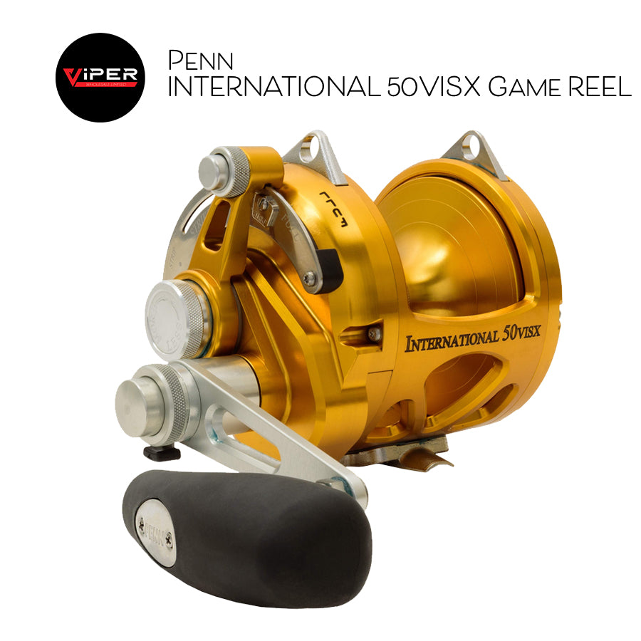 Penn - International 50 VISX 2-Speed Game Reel (Gold)