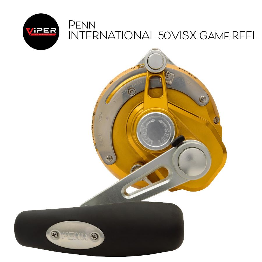Penn - International 50 VISX 2-Speed Game Reel (Gold)