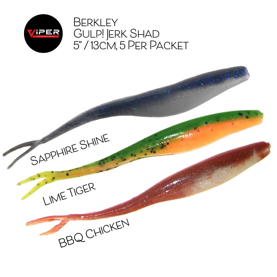 Berkley - Gulp! Jerk Shad 5" / 13cm, 5 Per Packet