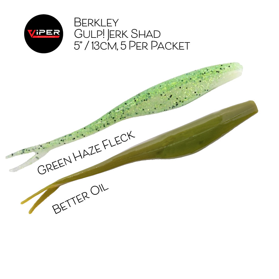 Berkley - Gulp! Jerk Shad 5" / 13cm, 5 Per Packet