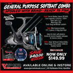 Softbait Combo with Viper X8 Braid and leader - ready to fish!