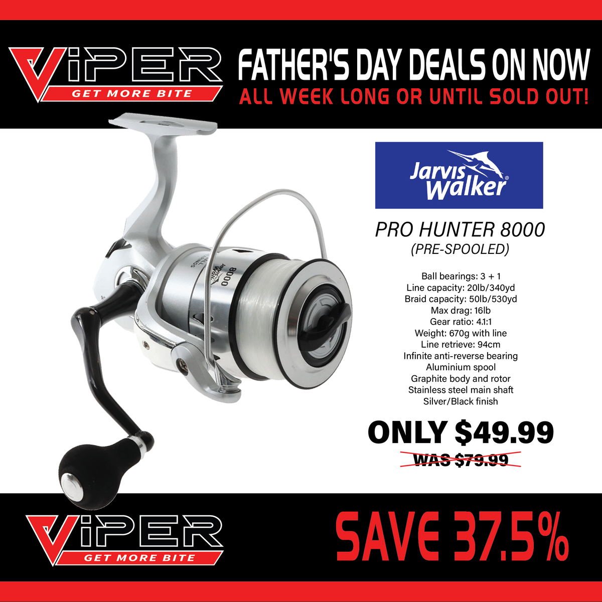 Dad's Day - Javis Walker Pro-Hunter 8000 Reel