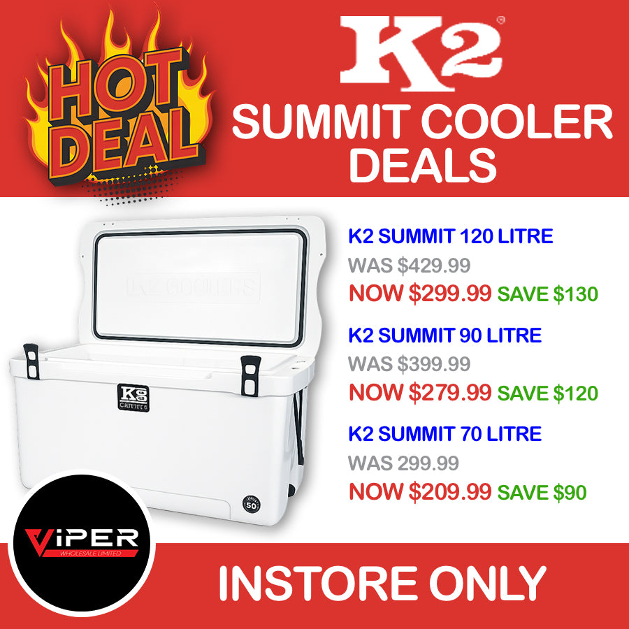 K2 - Summit Marine Grade Chilly Bin Range (INSTORE ONLY)