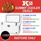 K2 - Summit Marine Grade Chilly Bin Range (INSTORE ONLY)