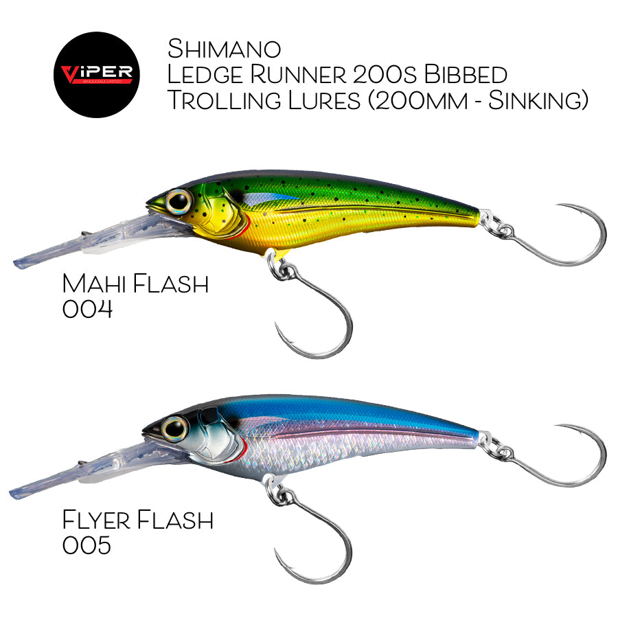 Shimano - Ledge Runner 200s Bibbed Trolling Lures (160mm - Sinking)