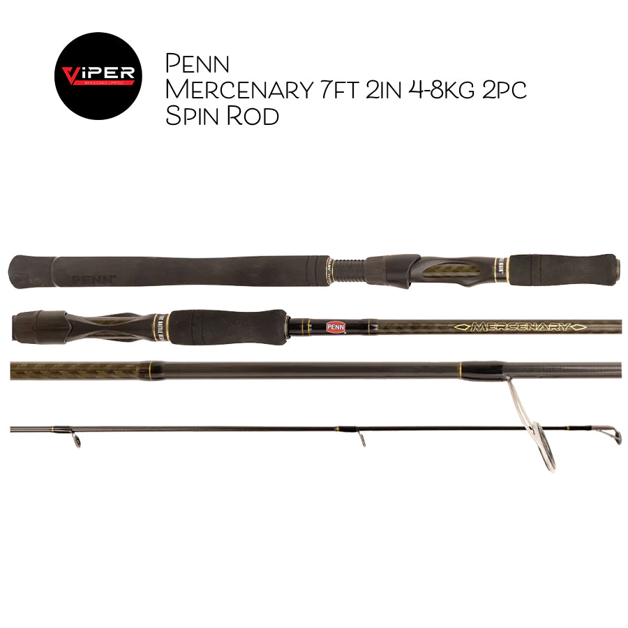 Penn - Mercenary 7ft 2in 4-8kg 2pc Spin Rod