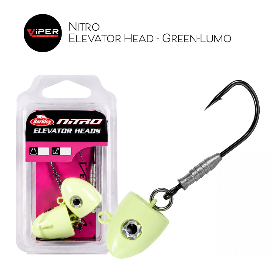 Berkley - Nitro Elevator Head 2oz nO5 Green-Lumo