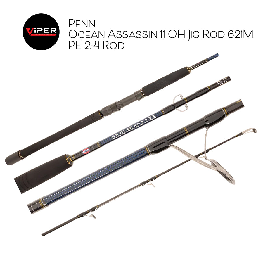 Penn - Ocean Assassin 11 OH Jig Rod 621M PE 2-4 Rod