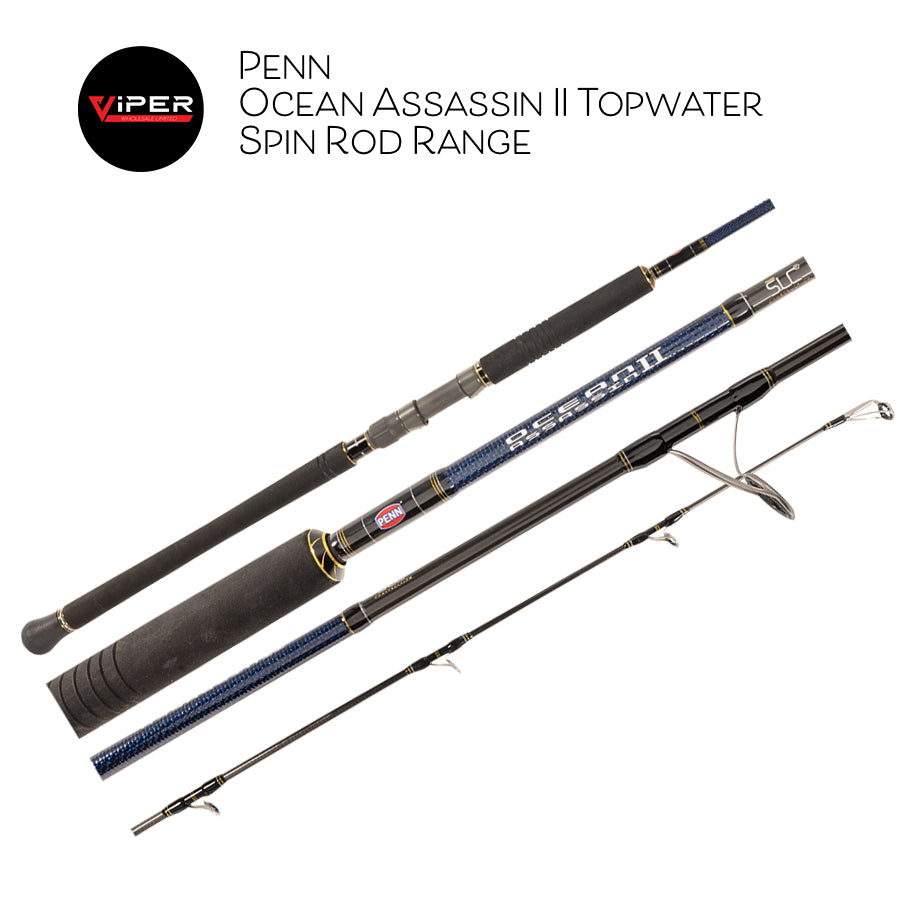 Penn - Ocean Assassin II Topwater Spin Rod Range