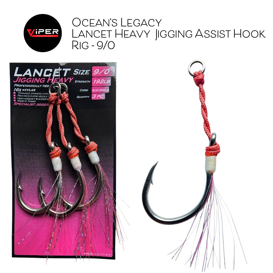 Ocean's Legacy - Lancet Heavy Jigging Assist Hook - 9/0