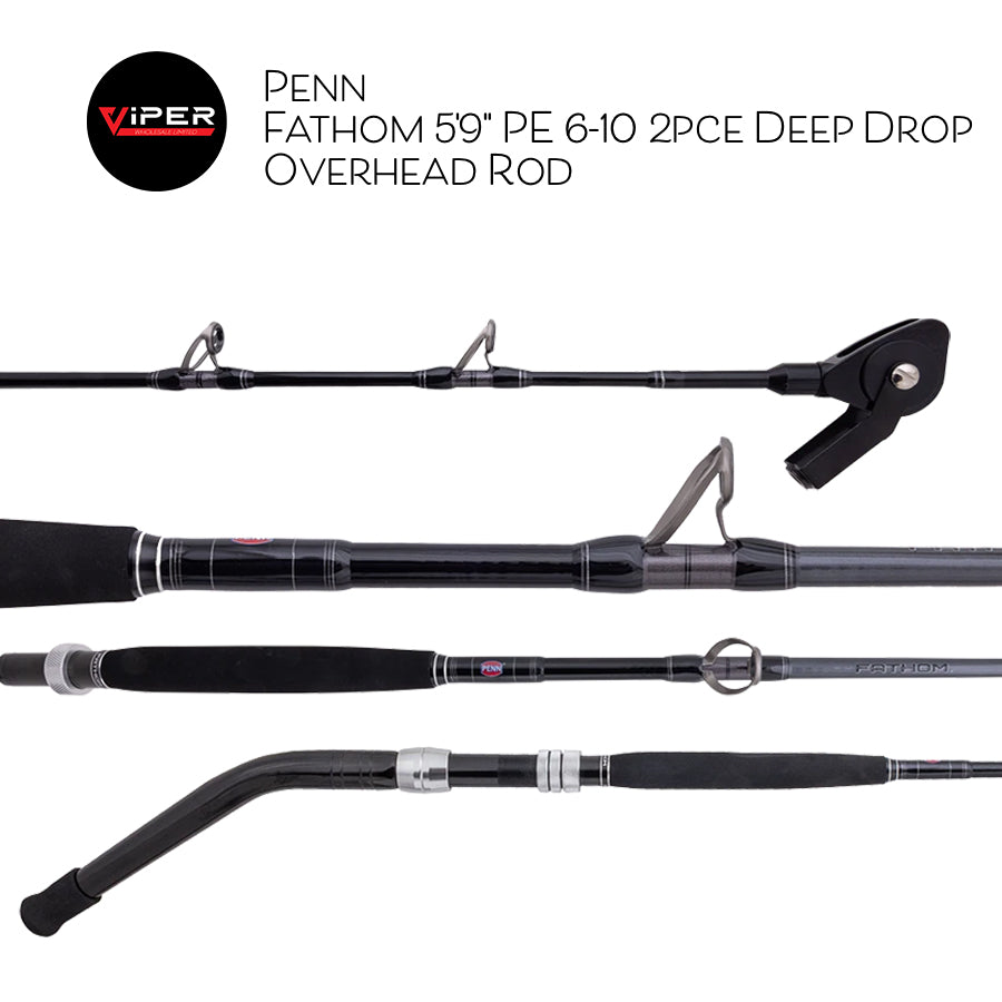 Penn - Fathom 5'9" PE 6-10 2pce Deep Drop Overhead Rod