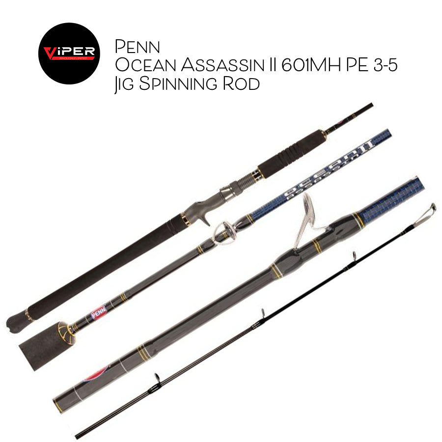 Penn - Ocean Assassin II 601MH PE 3-5 Jig Overhead Rod